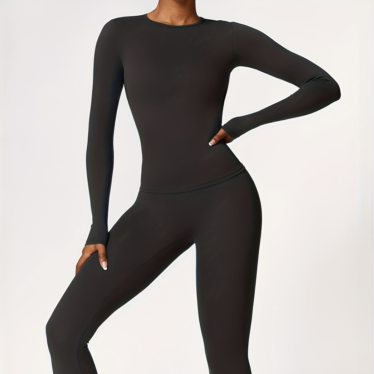 Yoga And Fitness - Tight-fitting yoga suit slim long-sleeved outdoor
