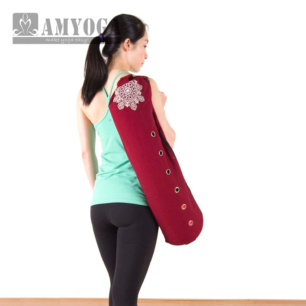Yoga And Fitness - Canvas Yoga Mat Bag Single Shoulder