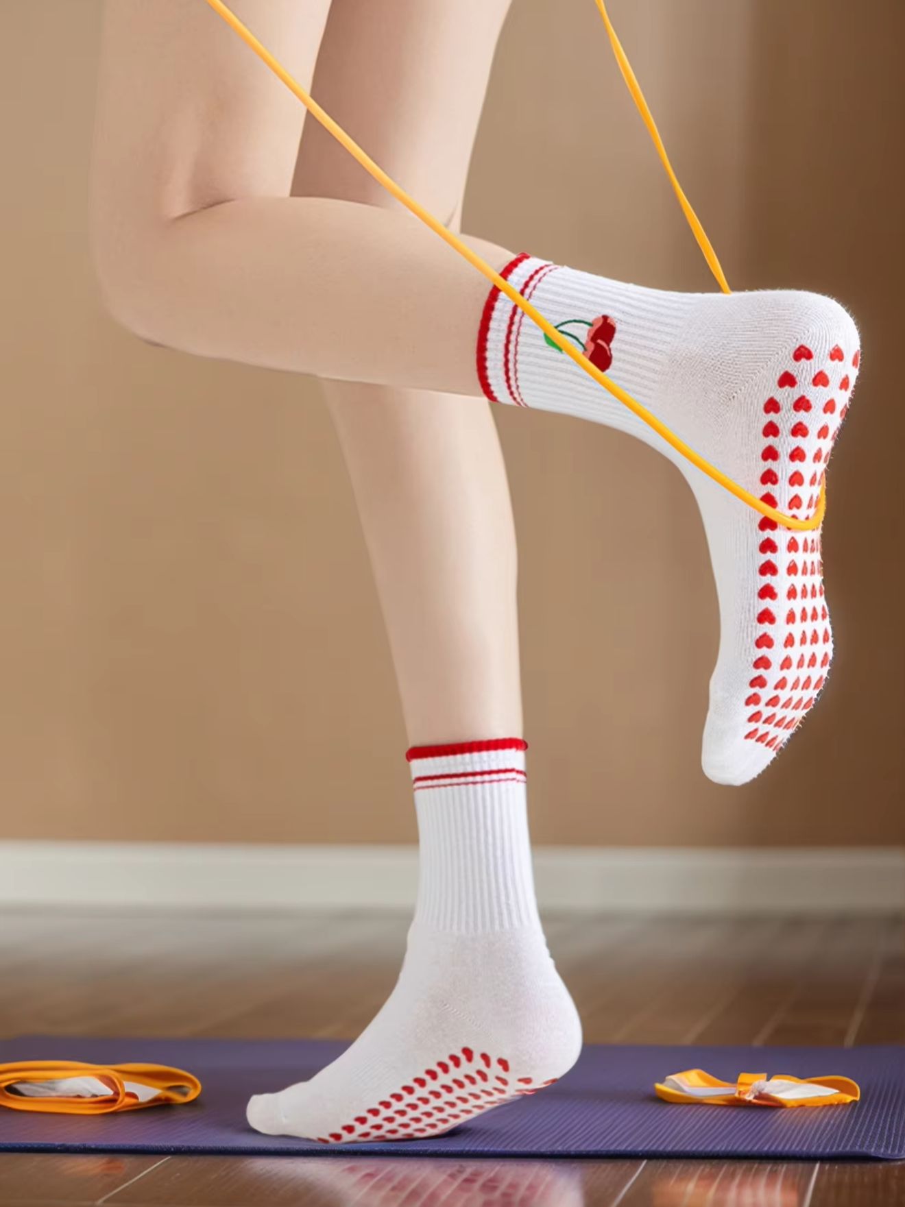 Yoga And Fitness - 1 Pairs Cross-Border Professional Yoga Socks,