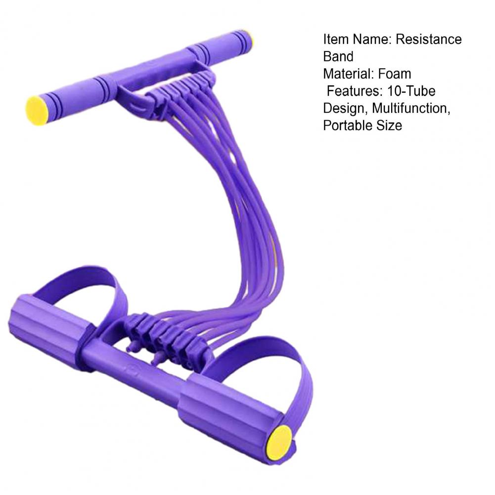 10-Tube Pedal Resistance Band  - Yoga Pedal Puller Fitness Equipment recension och pris
