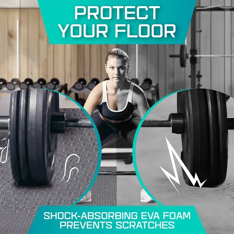 4/16Pcs EVA Foam Fitness Mat W - Yoga Fitness Hotel recension och pris