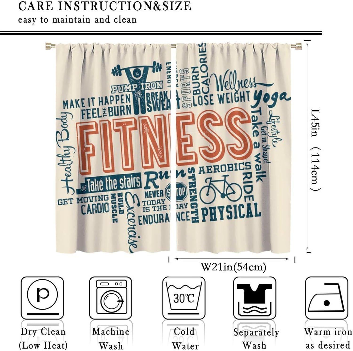 Large Fitness Workout Motivati - Yoga Fitness Hotel recension och pris