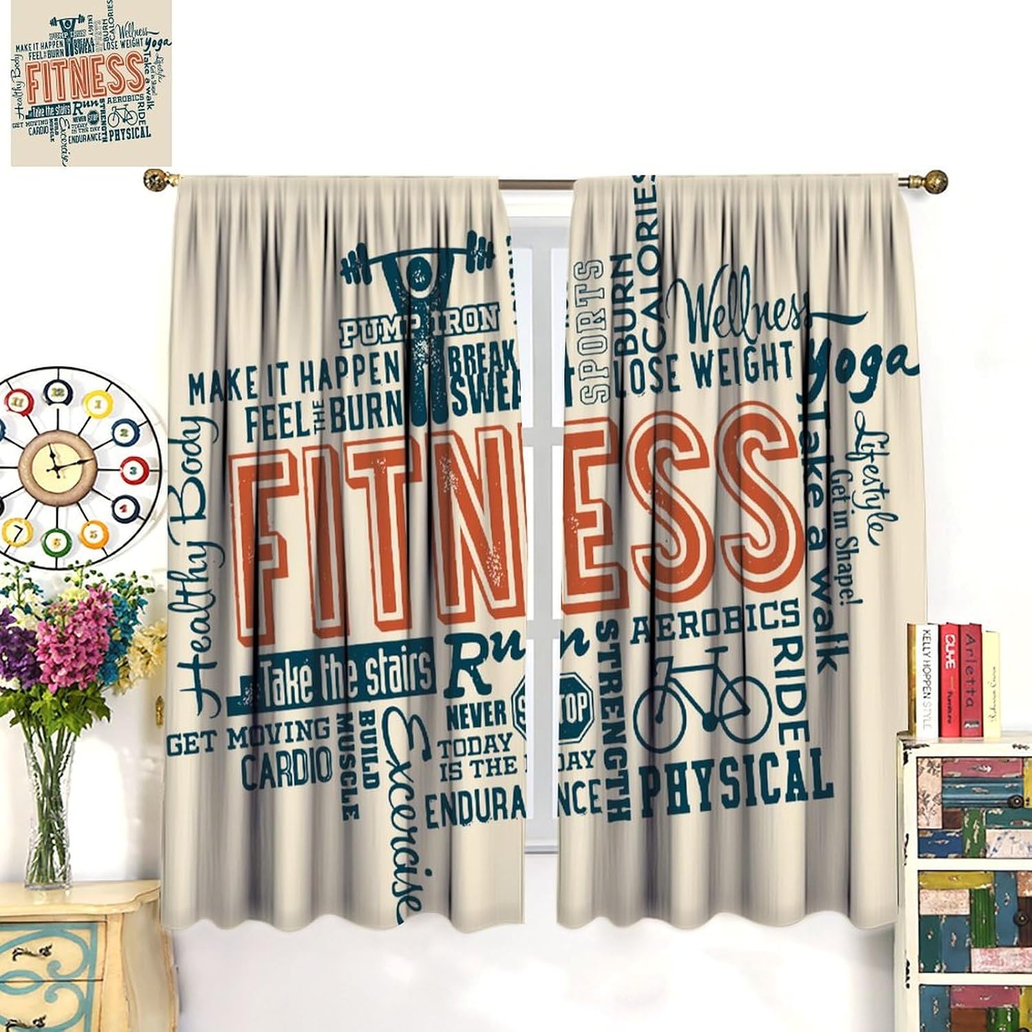 Large Fitness Workout Motivati - Yoga Fitness Hotel recension och pris