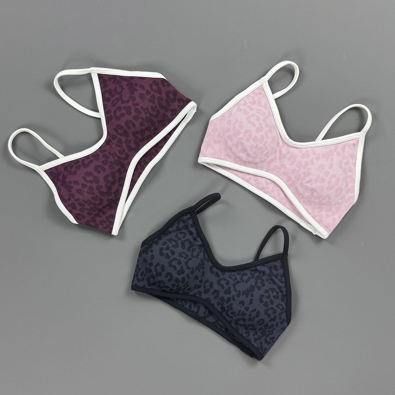 Sports Bra Women Leopard Print - Yoga Fitness Stretching recension och pris
