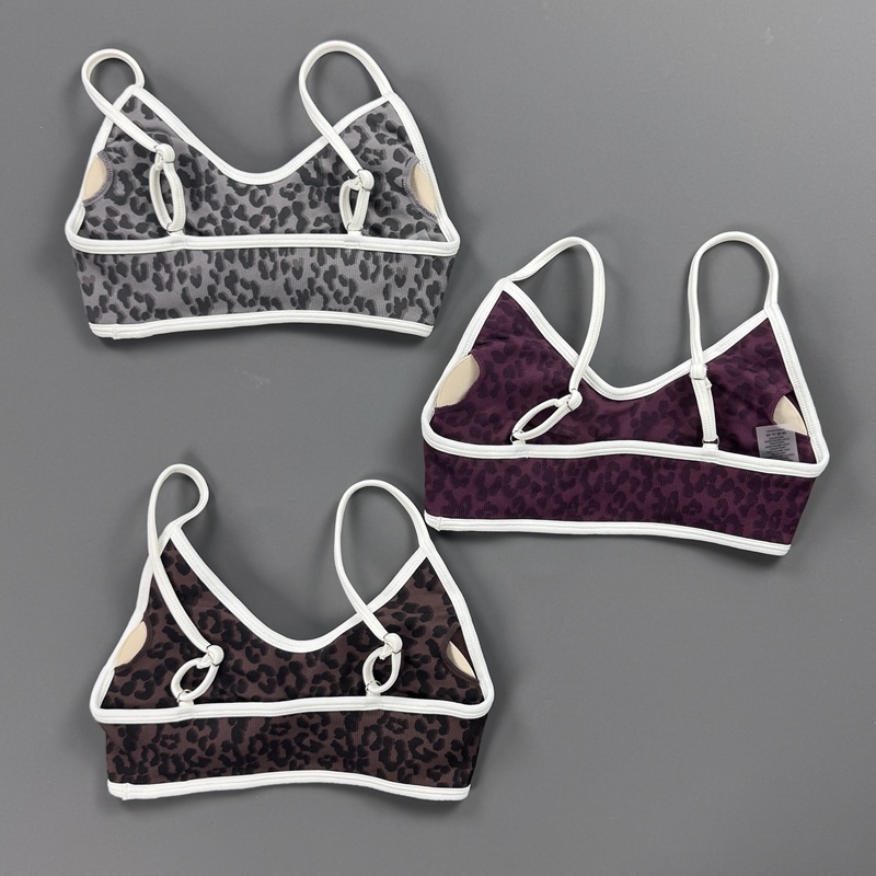 Sports Bra Women Leopard Print - Yoga Fitness Stretching recension och pris