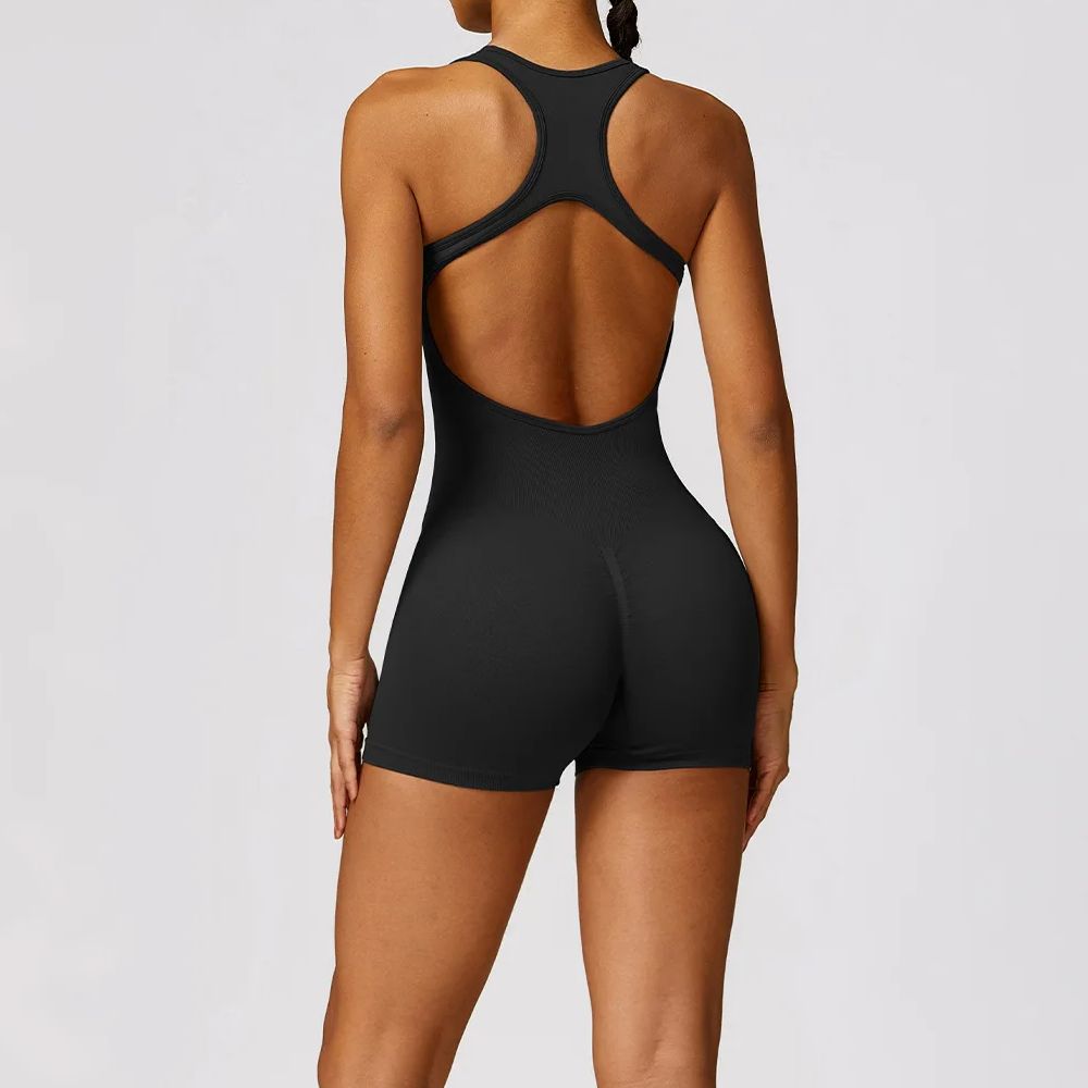 Sexy Back Jumpsuit Gym Set Wom - Yoga Fitness Stretching recension och pris