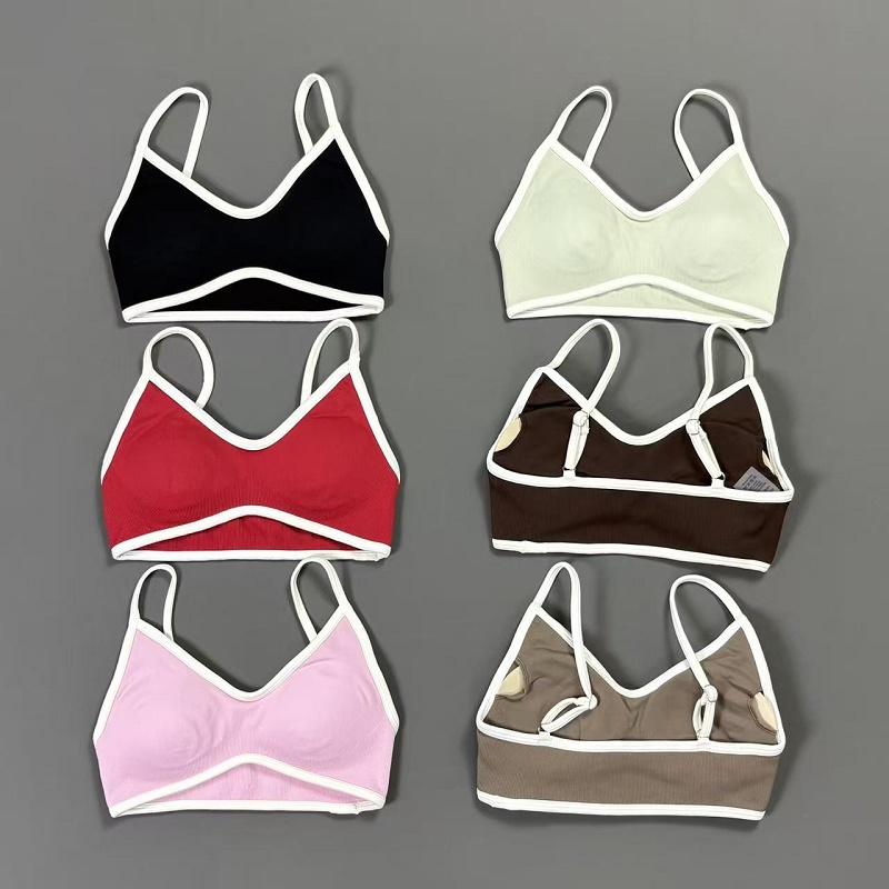 Women Contrastline Yoga Bra V  - Yoga Fitness Matte recension och pris