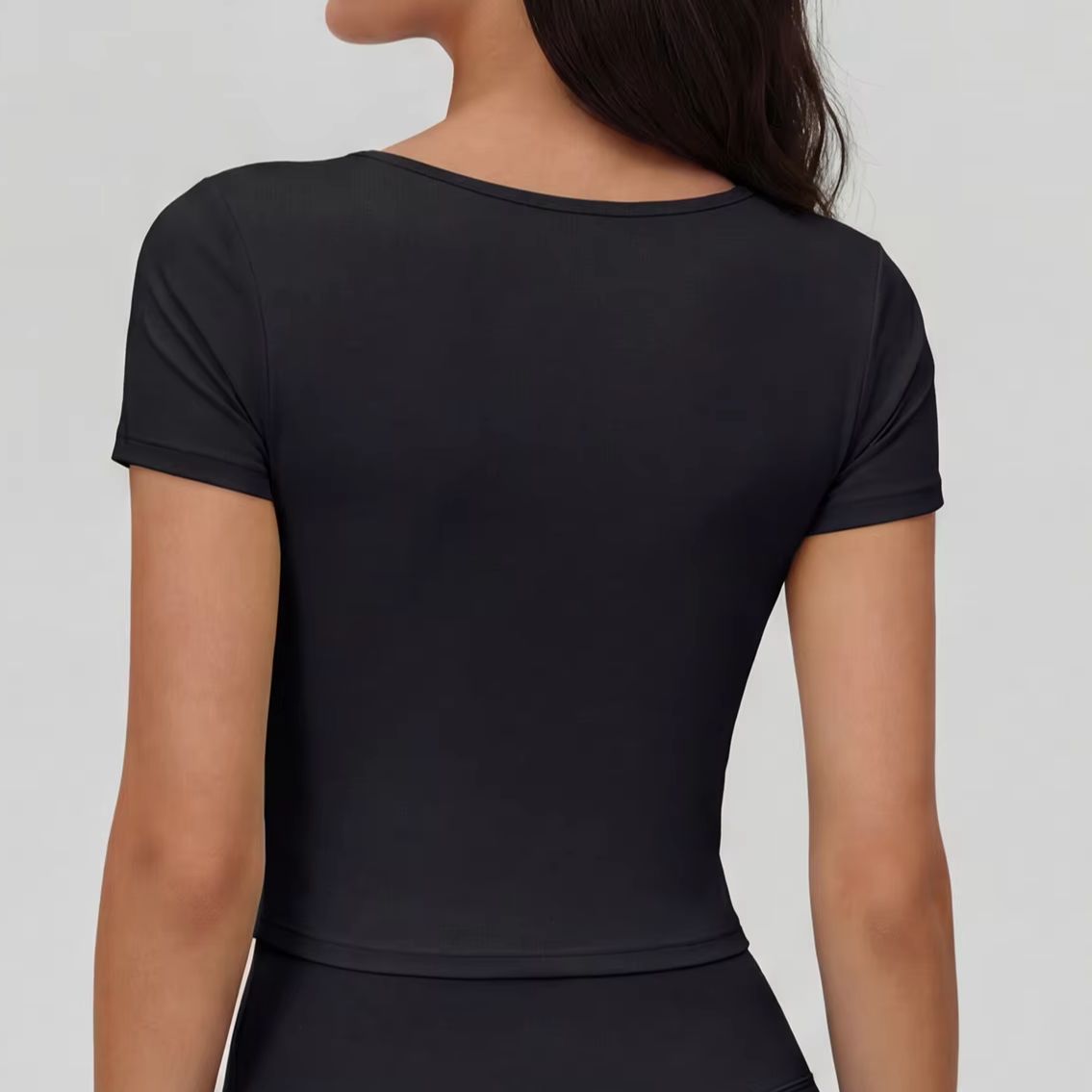 Women's V-neck short-sleeve yo - Yoga Fitness Stretching recension och pris