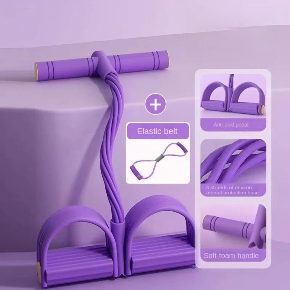 6-Tube Resistance Bands Set TP - Yoga Pedal Puller Fitness Equipment recension och pris