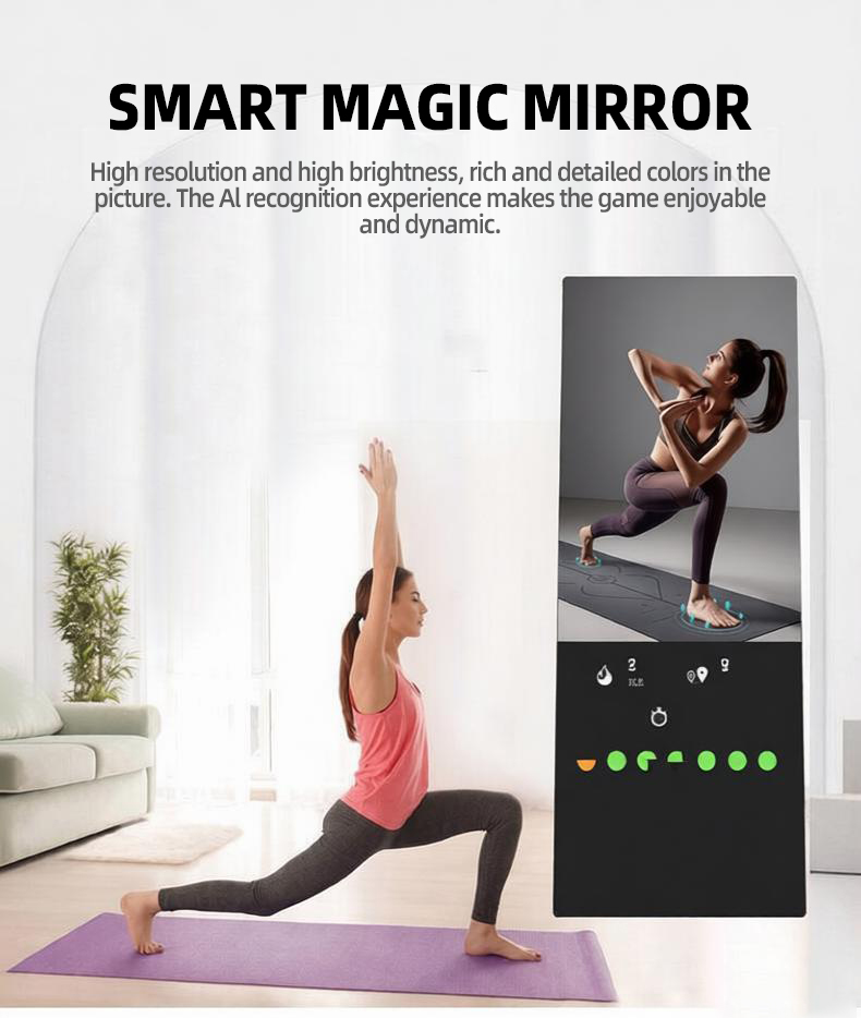 Smart A-Shape Fitness Mirror w - Yoga Fitness Hotel recension och pris