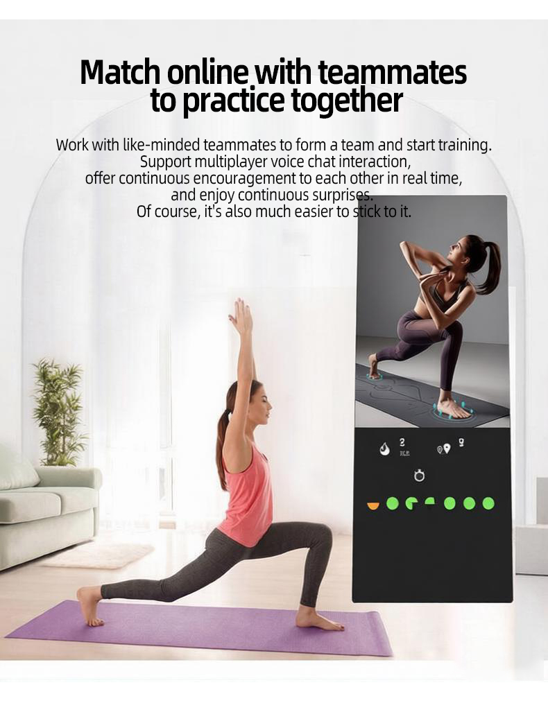 Smart A-Shape Fitness Mirror w - Yoga Fitness Hotel recension och pris