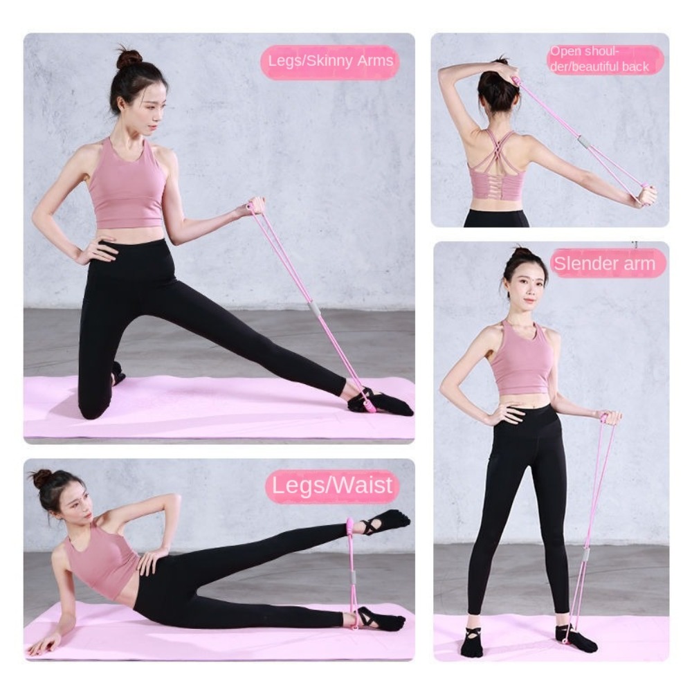 6-Tube Resistance Bands Set wi - Yoga Pedal Puller Fitness Equipment recension och pris