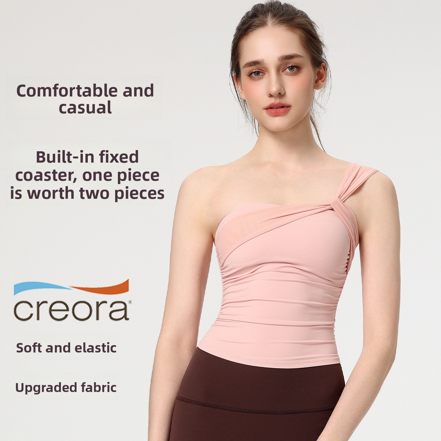 Women's Sexy Sloping Shoulder  - Yoga Fitness Matte recension och pris