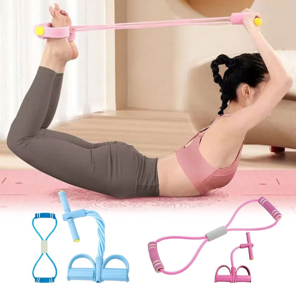6-Tube Resistance Bands Set TP - Yoga Pedal Puller Fitness Equipment recension och pris