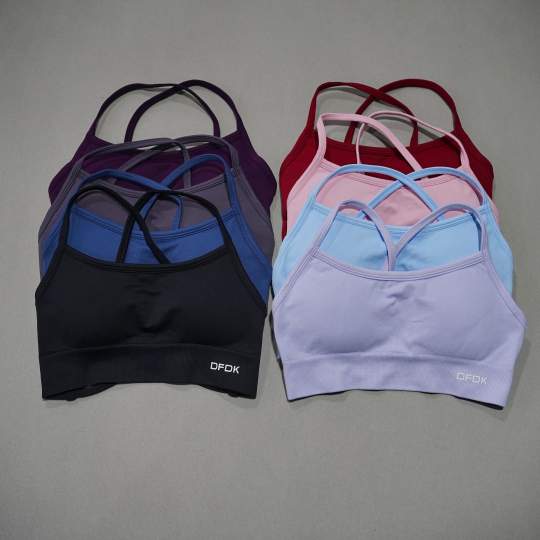 DFDK Ribbed Seamless Cross Bac - Yoga Fitness Stretching recension och pris