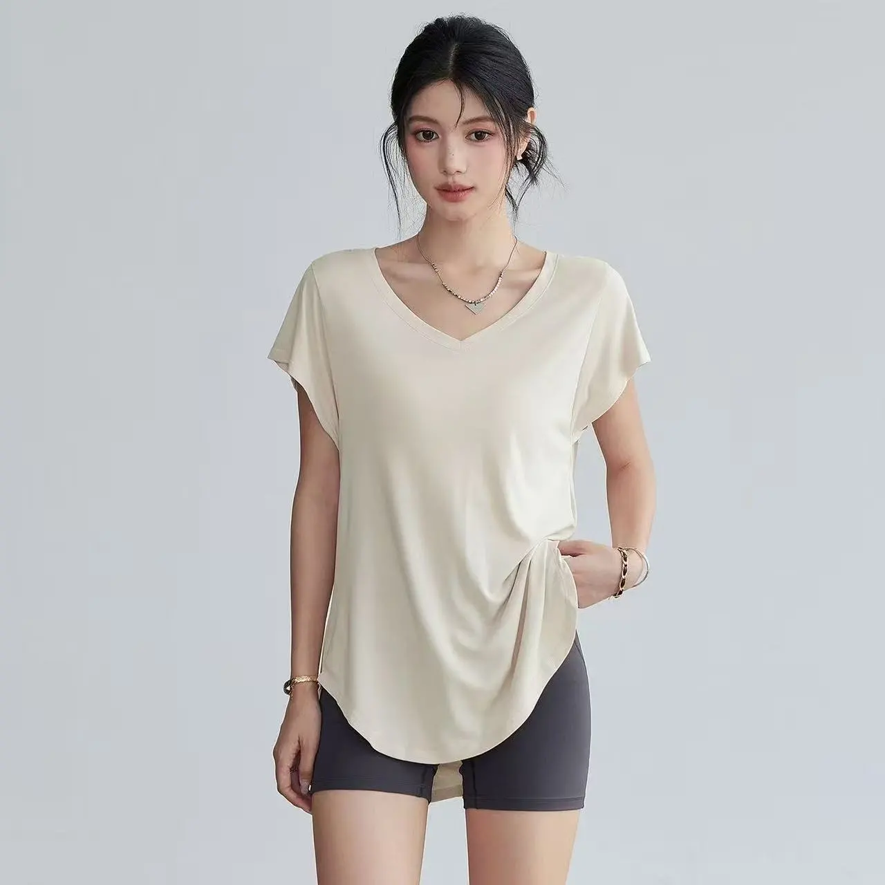 Women's Slimming Round Neck Yo - Yoga Fitness Stretching recension och pris